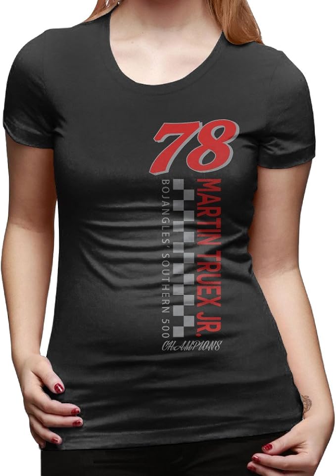 Amazon.com: Martin Truex Jr. No. 78 Women's T Shirt Black: Clothing