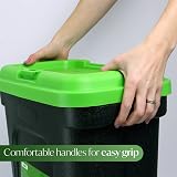 DIVCHI 30L Pet Food Storage Container with Flip Top Lid & Scoop Green 15 kg view 4