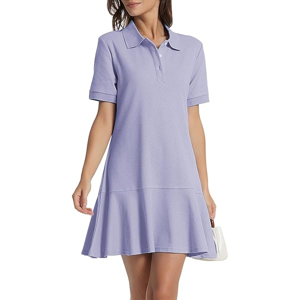 【最終お値下げ】French Sleeve Polo Mini Dress Polo Collar Short Sleeve Knit Mini Dress-Sunfere – sunfere