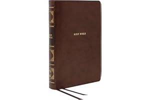 NKJV, Reference Bible, Classic Verse-by-Verse, Center-Column, Leathersoft, Brown, Red Letter, Thumb Indexed, Comfort Print: Holy Bible, New King James Version