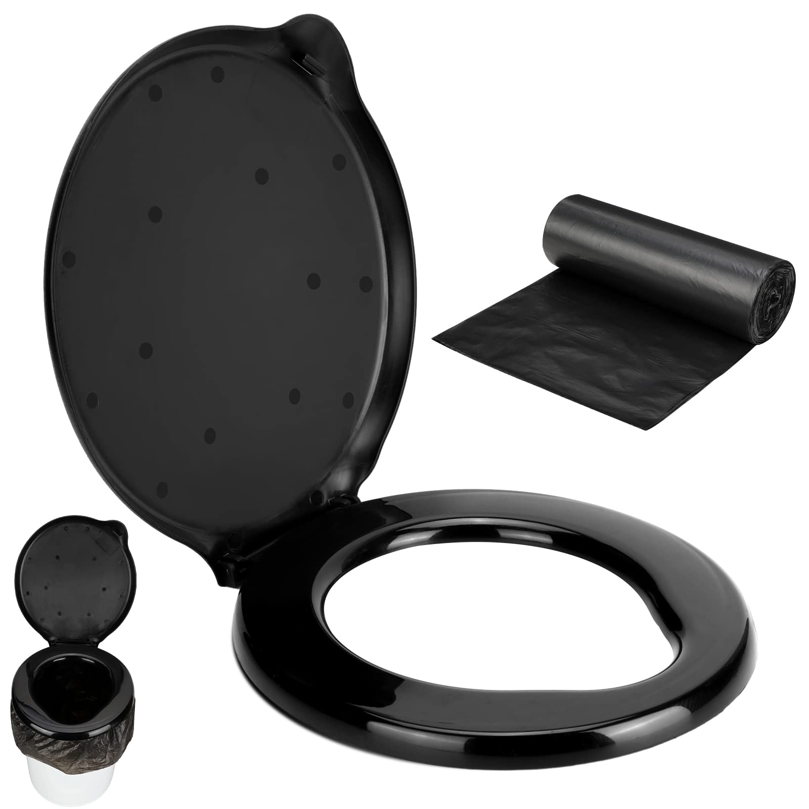 Mua Glenmal Portable Toilet Seat with Camping Toilet Bags for 5 Gallon