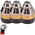 P80 Plasma Cutting Nozzle Protective Cover, Plasma Cutter Tips Electrodes Cover, Cutting Torch Metal Prote,Contactable Protective Cover (3Pcs)