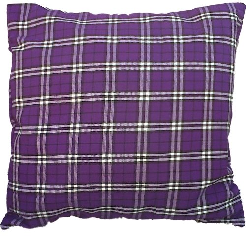 Purple Tartan Check Cushion Cover Amazon.co.uk Kitchen & Home