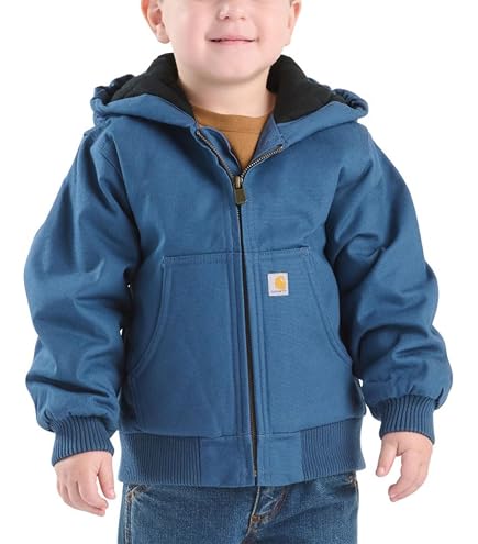 Amazon.com: Carhartt Boys Canvas Insulated Hooded Active Jac