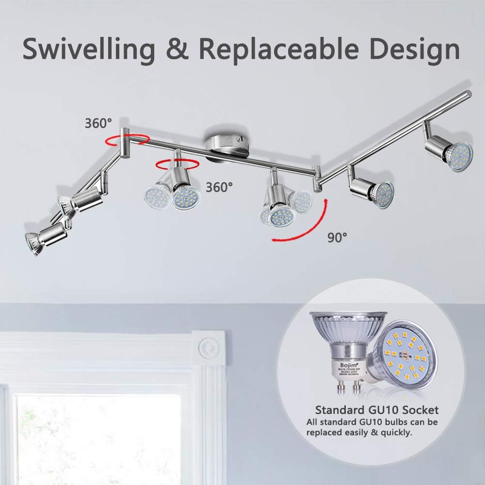 Beleuchtung Bojim Deckenstrahler 6 flammig LED 6000K 6