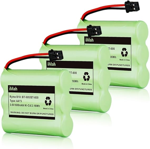 iMah BT800 BT905 3.6V Cordless Phone Battery, Also fits