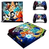 Vanknight Vinyl Decal Skin Sticker Anime Dragon Ball Z Goku & Vegeta for PS4 Playstaion Controllers
