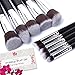 Professional Makeup Brushes, 10 Piece Set, Vegan, with Plastic Handles, Great for Applying Concealers, Foundations, & Powders, By Beauty Bon
