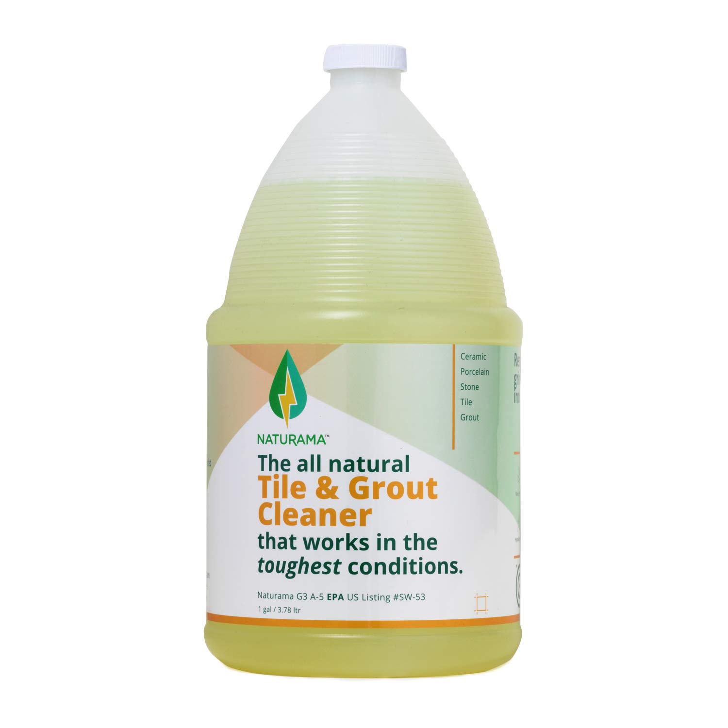 Tile Grout Cleaner - Rejuvenate Kitchen Floor, Bathroom Floors, Tiles - Heavy Duty Mold and Grime Remover (1 GALLON)