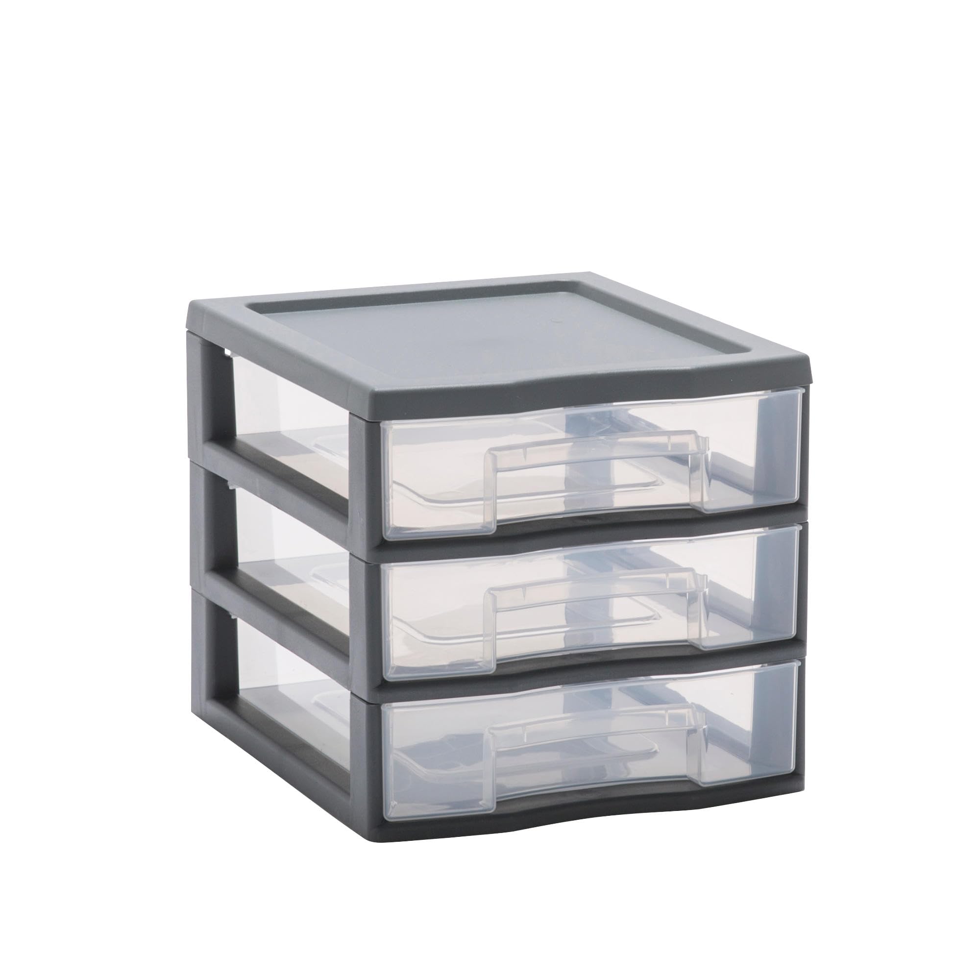 Sundis | Mini Storage Tower TAG TOWER A6 format - 3 drawers with label holder and anti-fall system - 0455002 Anthracite