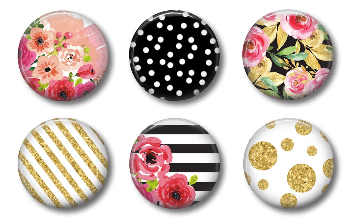 Cute Locker For Girls Black and Pink Floral Design Graduation or Teacher