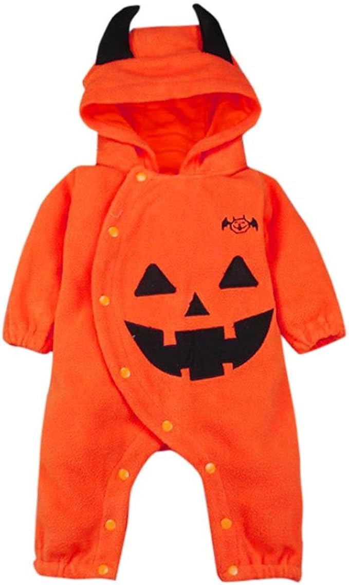 baby pumpkin romper