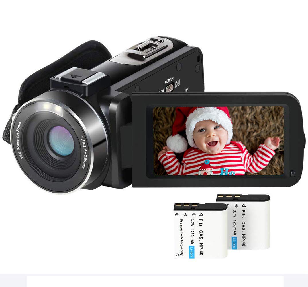 4K Video Camera Camcorder 48MP Vlogging Camera For YouTube 18X Digital Zoom,3.0" 270 Degree Rotation Screen Camera Recorder With Microphone, 2 - View #5