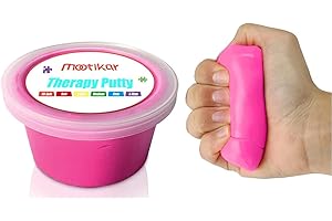 MOOTIKAR Therapy Putty for Kids and Adults - Resistive Hand Exercise Stress Relief Therapy Putty, 3 Ounces of Each Putty, X-Firm