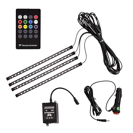 ANSCHE 72LED Innenbeleuchtung, ambiente beleuchtung RGB Licht Neon Deko 12V Streifen interne Flexibilität Streifen LED Leucht