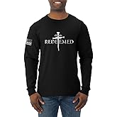 Redeemed Cross Christian Long Sleeve Shirt, Jesus Christ Nails Tee, Christian Gift for Men, Faith Apparel