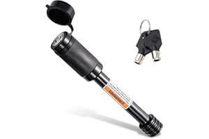 CZC AUTO Trailer Hitch Lock, 5/8 Inch Dia, 4 Inch Super Extra Long Receiver Pin for Class III IV Hitches, for Hitch Bike Rack Tray Ball Tow Rope, for Trailer Truck Car Boat (1 Pack)