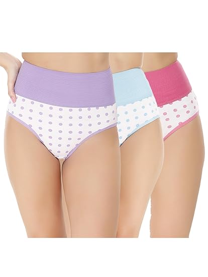 Multicolor Poly Cotton Printed Panty for Women