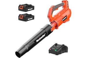 Leaf Blower Cordless with Battery and Charger, Maxlander 335cfm Cordless Leaf Blower, 2-Speed Dial Battery Powered Leaf Blower, Electric Leaf Blower with 2pcs Batteries for Leaf Blowing Lawn Care Snow