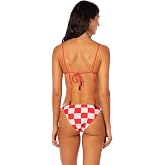 MAAJI Swimwear Women's Cherry Checker Oahu Bottom Low Rise Tie Side Cheeky Cut