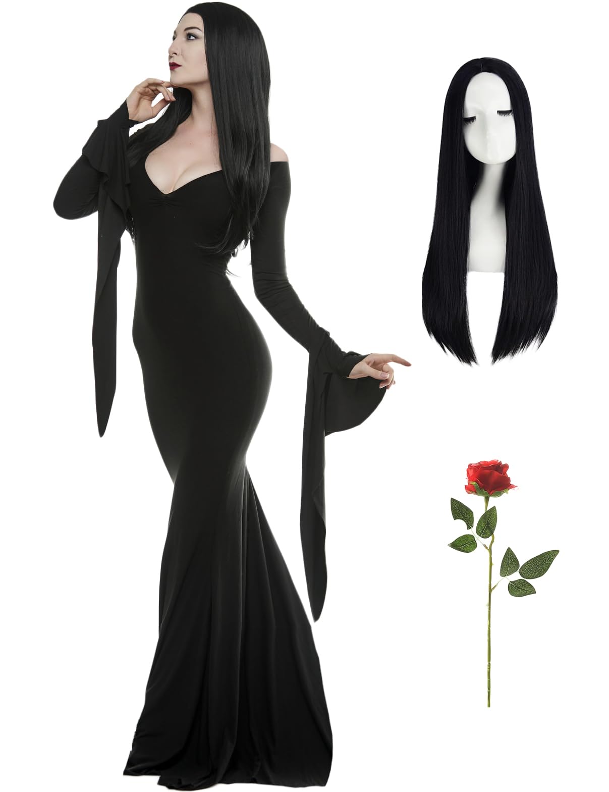 a blue dress Queendancer Women Sparkly Corset Lace Prom with Slit A-Line Kuroshitsuji - Black butler Color:Custom Color (please choose from chart and note the number with order) YGROUP_whitney