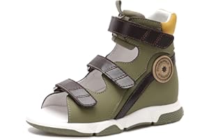 princepard Toddlers Orthopedic Sandals with Arch and Ankle Support,High-top Corrective Shoes for Kids