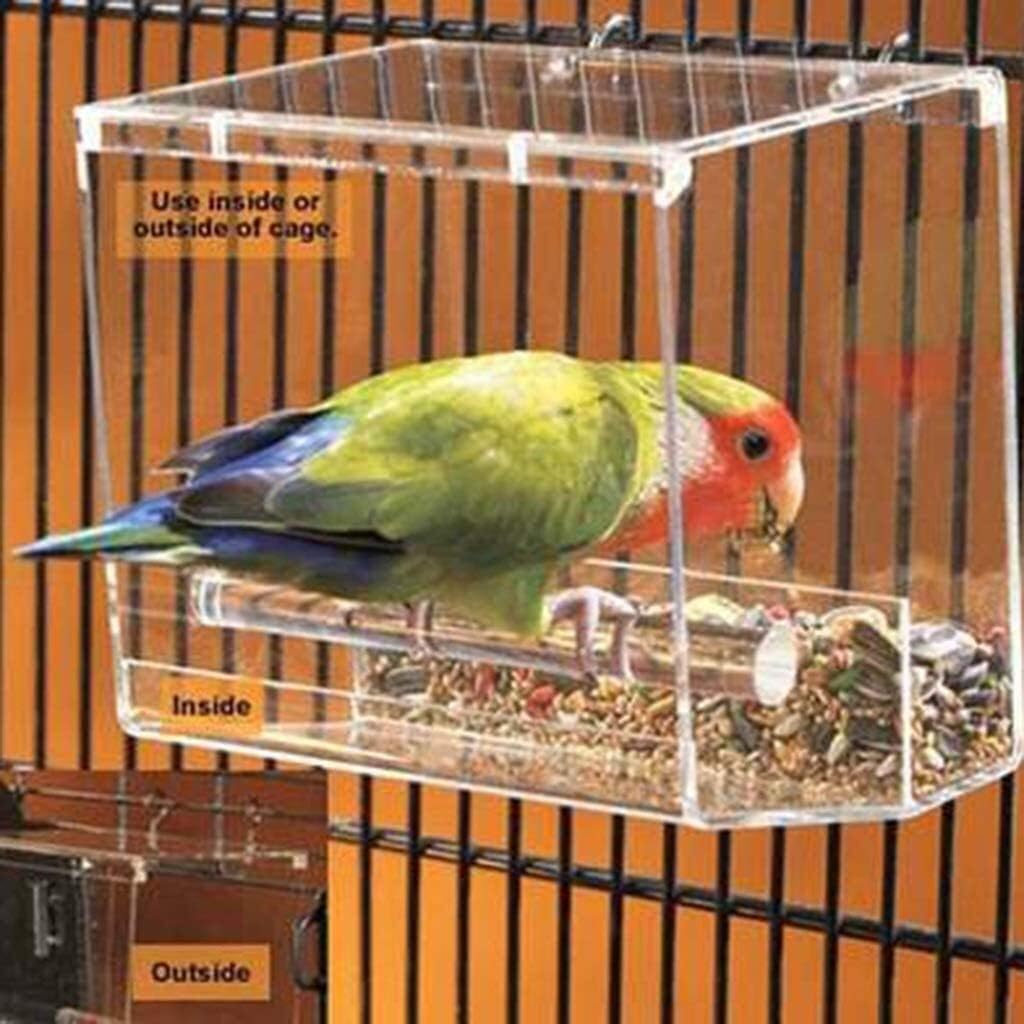 LMDH Bird Feeder Parrot AntiSpill Automatic Feeder Bird Feeder Bird