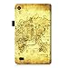 Fintie Folio Case for Fire 7 2015 - Slim Fit Premium Vegan Leather Standing Protective Cover Case for Amazon Fire 7 Tablet (will only fit Fire 7