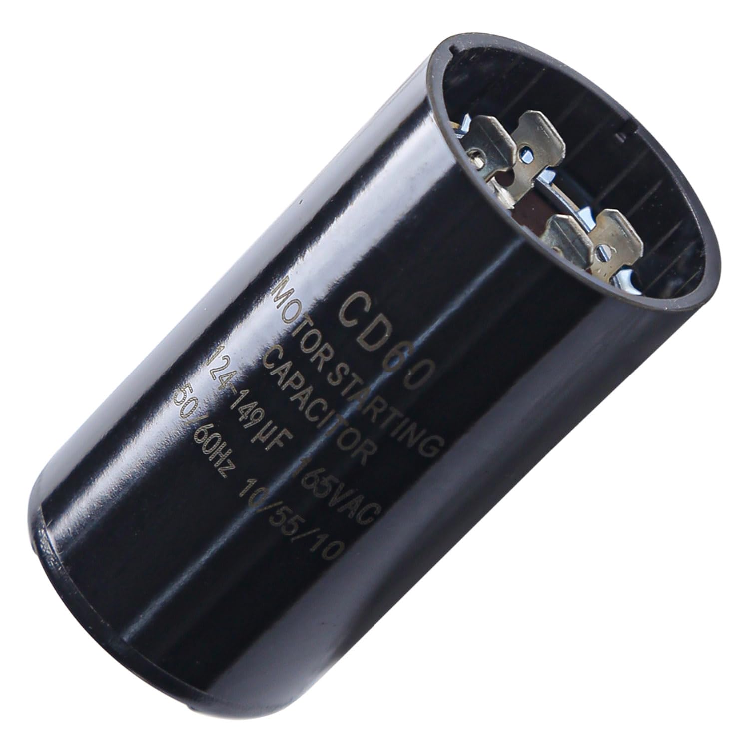 Photo 1 of Seentech 124-149 uf/MFD 165 VAC ±20% CD60 Round Motor Start Capacitor 50/60 Hz AC Electric Motor Universal Fit for AC Motor Run or Fan Start and Cool or Heat Pump Air Conditioner