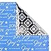 Hallmark Holiday Reversible Wrapping Paper, Blue and Silver Foil (Pack of 3, 60 sq. ft. ttl.)