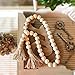 Hagao Natural Wood Beads Round Ball Wooden Loose Beads Unfinished Wood Spacer Beads for Craft-Making 200pcs (14mm)