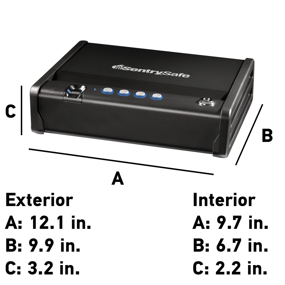 SentrySafe QAP1BE Gun Safe with Biometric Lock One Handgun Capacity eBay