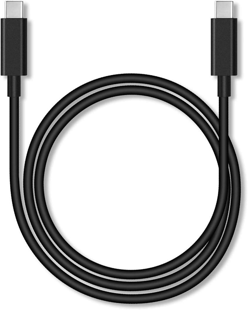 HUION Full-Featured USB-C Cable, Supports USB 3.1 Gen 2, for Kamvas 12/13/16/22/24 Drawing Tablets, Black