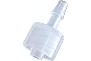 BleedZone Male 1/8" Hose Barb Fittings - PP Polypropylene Adapter, Hose Barb Luer Lock Connector, 25x Adapter for Lab Equipment
