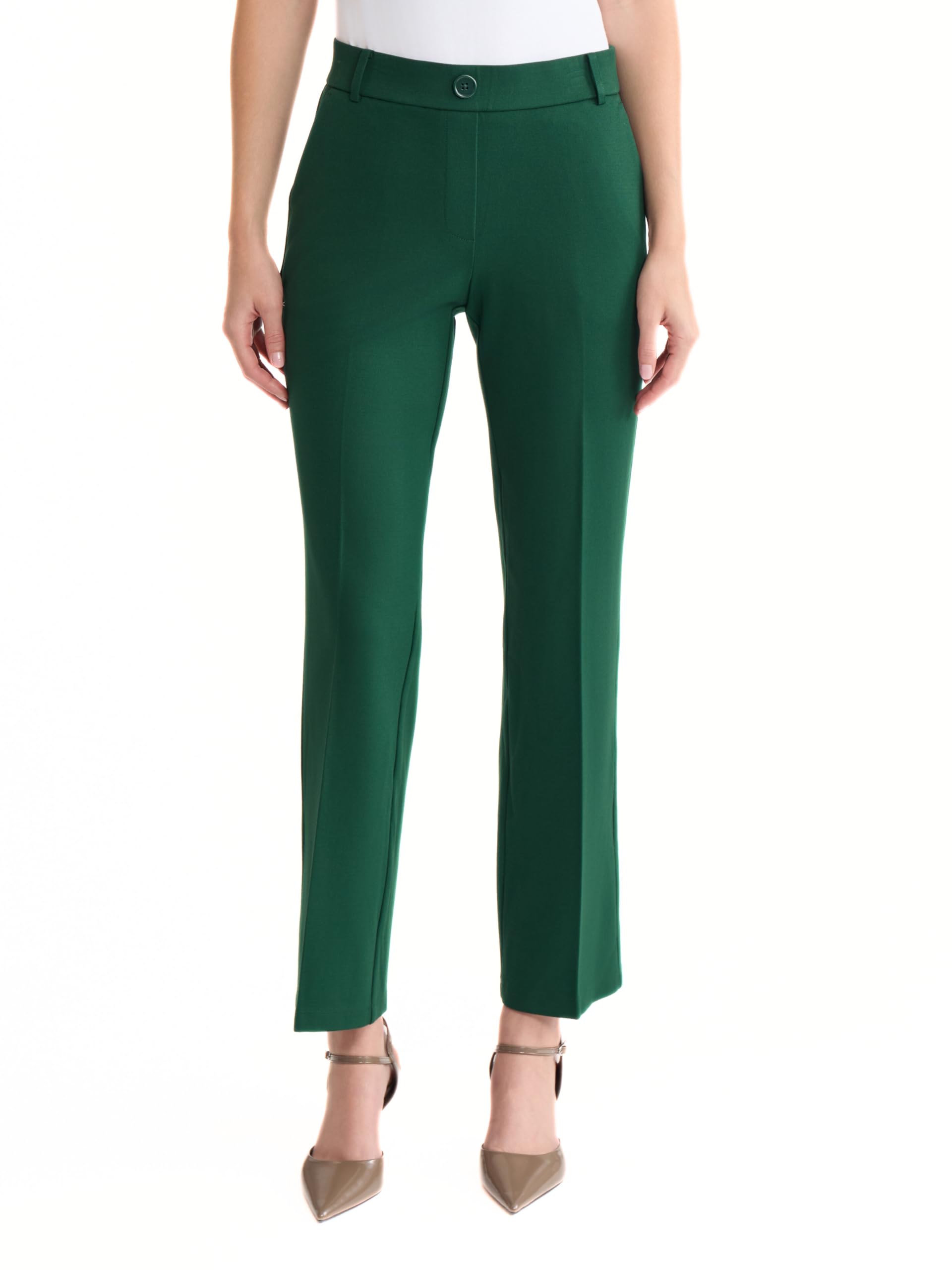 Kasper Petite Pull-On Straight Leg Pant
