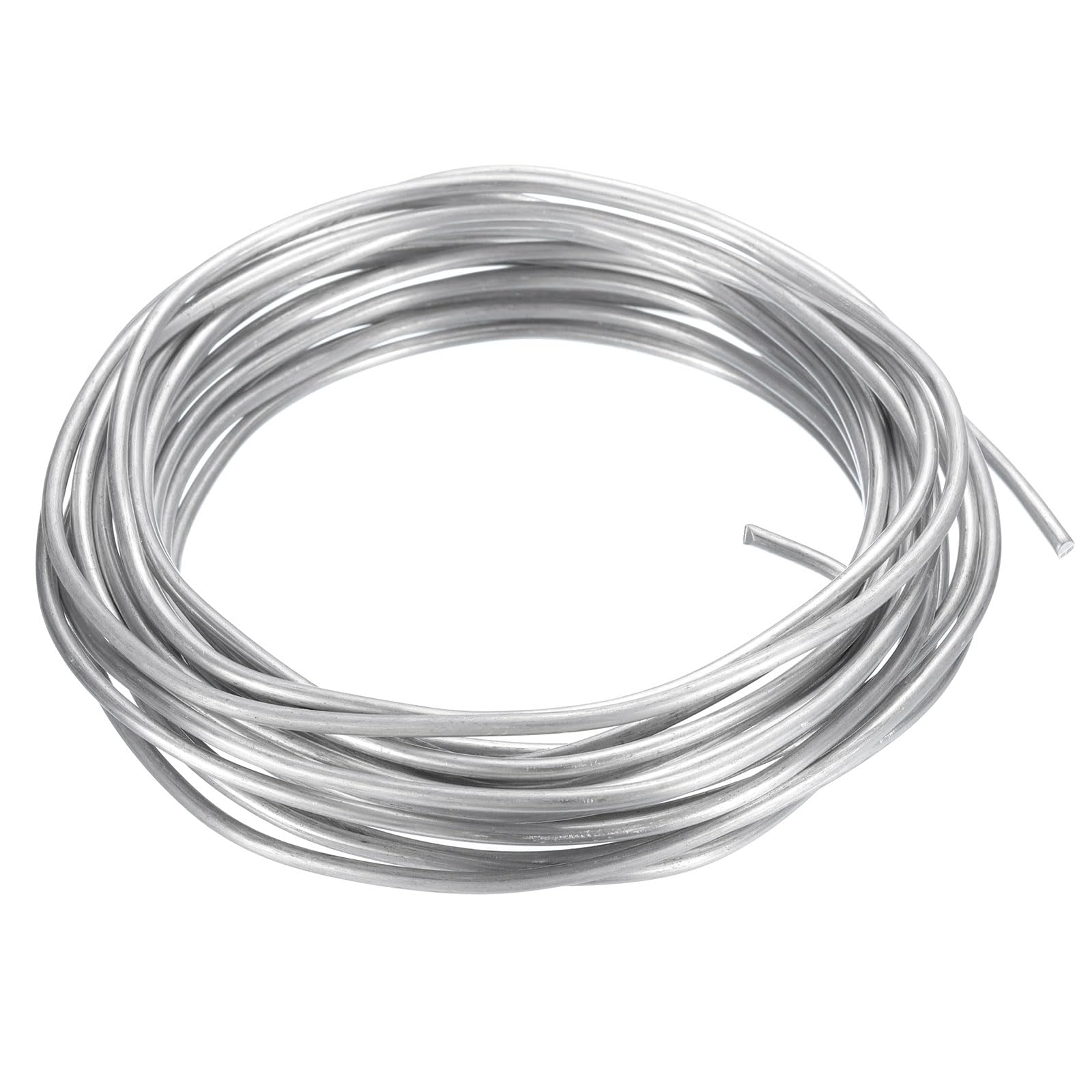 PATIKIL 2.5mm Bonsai Training Wire, 1 Roll Floral Wire Stems Anodized Aluminum Tree Wire 16.4 Feet Total for Gardening Branch Fixing, White