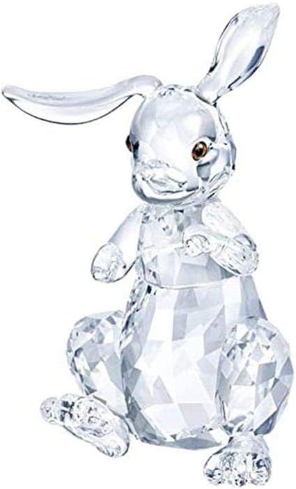 Amazon スワロフスキー 本物のウィンタースパークルジュビラントと楽しいクリスタルラビットの置物 置物 オブジェ オンライン通販