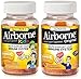Airborne Adult & Kids Assorted Fruit Flavored Gummies Value Pack-Immune Support Supplement with 1000 mg of Vitamin C, Vitamin E, Echinacea & Selenium, 21 Count (1 Each)
