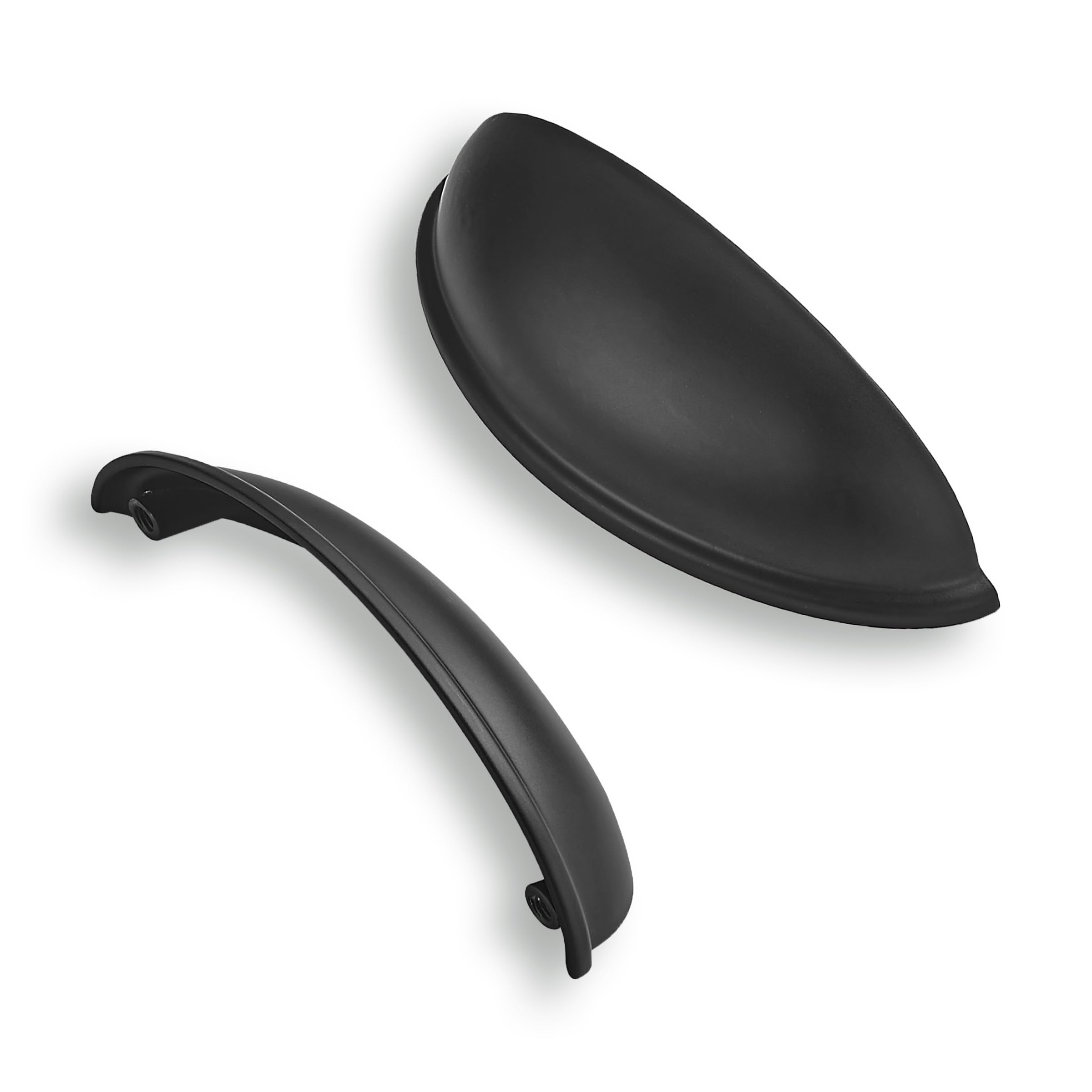 CABDM 2 Pack 4" Drawer Pulls Matte Black Cabinet