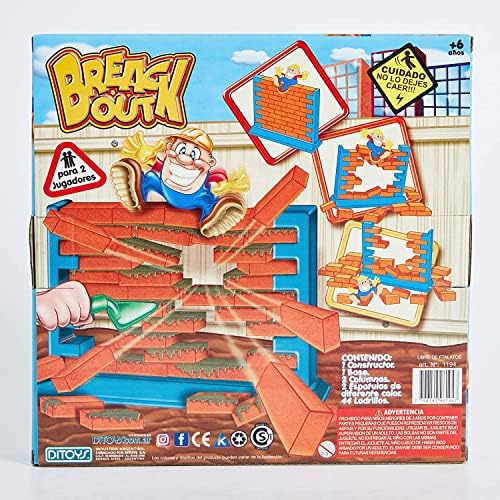 DITOYS “Break Out” Brick Wall Game Family Fun for Boys and Girls