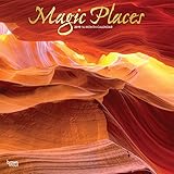 Magic Places 2019 12 x 12 Inch Monthly Square Wall Calendar with Foil Stamped Cover, Scenic Travel W by
