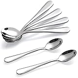 Hiware 6-Piece Demitasse Espresso Spoons, 4 Inches