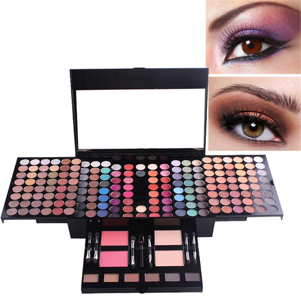 FantasyDay Beauty Advent Calendar 2025 Women, All-in-one Makeup Gift Set for Girls Must-Have Cosmetic Surprises Include Eyeshadow Palette Lipstick Blush Concealer Face Powder Eyeliner Mascara Brush