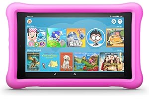 AMAZON Fire HD 8 Kids Edition Tablet, 8" HD Display, 32 GB, Pink Kid-Proof Case (Previous Generation - 8th)