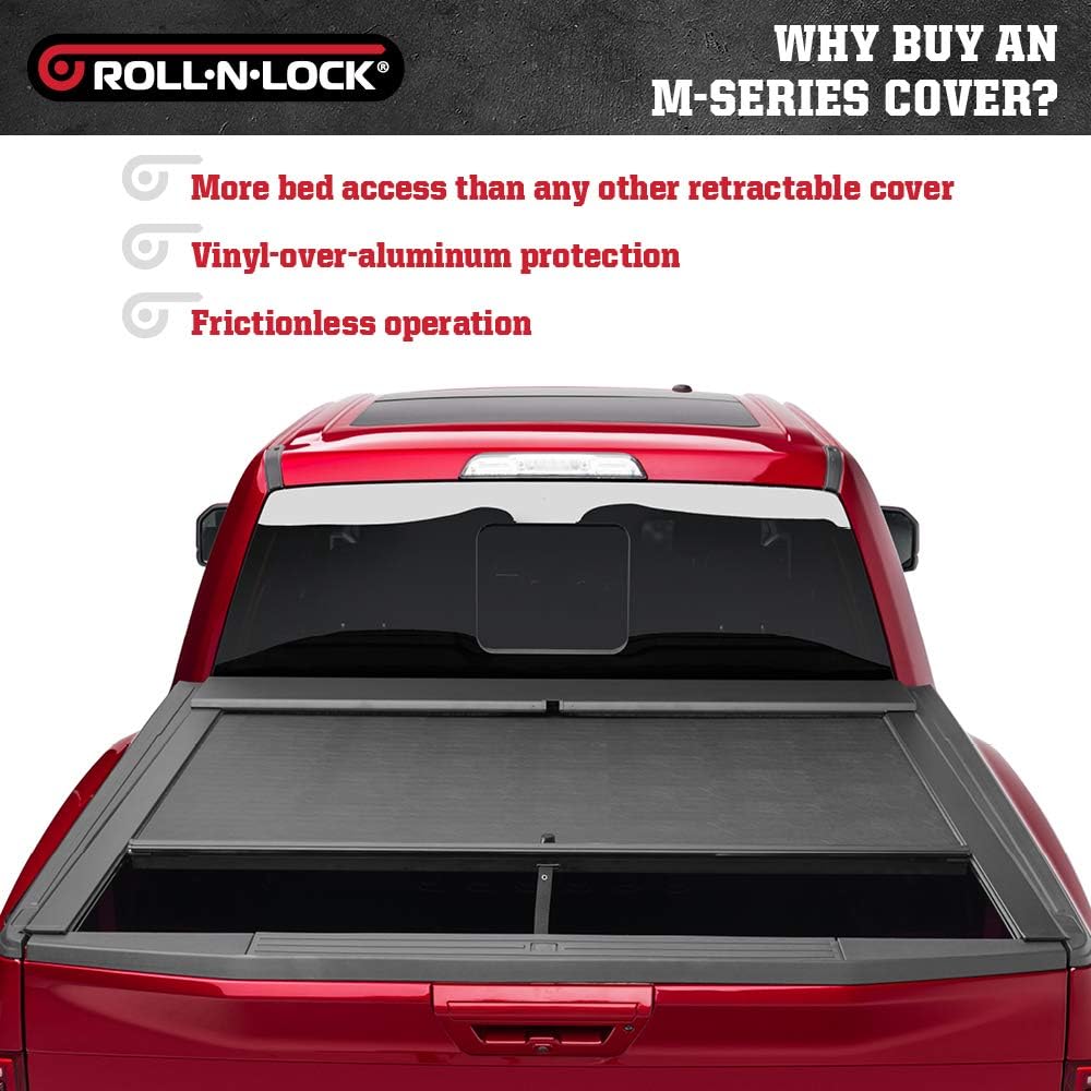 Amazon Com Roll N Lock M Series Retractable Truck Bed Tonneau Cover Lg207m Fits 2007 2013 2014 Hd Gm Chevy Silverado Sierra 6 7 Bed 78 8 Automotive