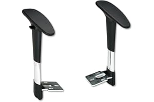 Safco 3495BL Chair Arms for Metro Extended-Height Chair, Durable Polyurethane Construction, Height Adjustable, Add on Or Replacement
