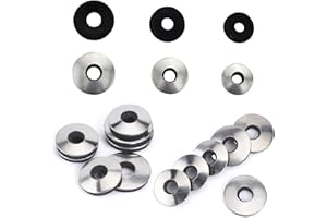 HJYZY 138 pcs Stainless Steel EPDM Bonded Sealing Neoprene Rubber Washers for #4/ #5/ #6 Screws