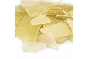 CYS EXCEL Sea Glass 16 Ounces Light Yellow | Multiple Color Choices Crushed Glass Vase Filler | Aquarium Nautical Décor for Art Crafts Flat Frosted Dyed Color Stone