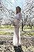 Saslax Women's Deep V-Neck Long Sleeve Lace See-through Wedding Maxi Dress,White,3X