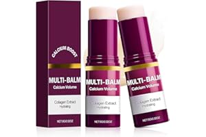 LWei Blvef Calcium Multi Balm Stick, Korean Collagen Moisturizing Stick, Suitable for Eyes, Face, Neck,Helps Strengthen the Skin Barrier, Reduce Dryness & Boost Firmness-2PCS
